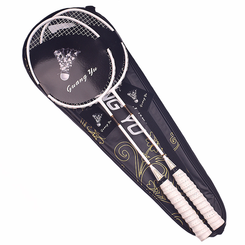 Full Carbon Twin Badminton Racket Set